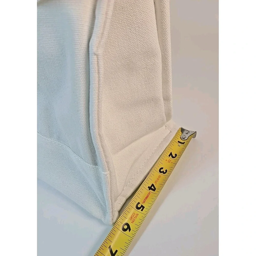 Figmint White Cotton Shell‎ Insulated Lunch Tote Bag *NEW*